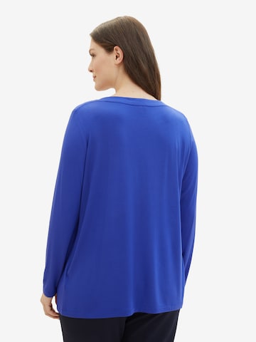 Tom Tailor Women + Shirt in Blue