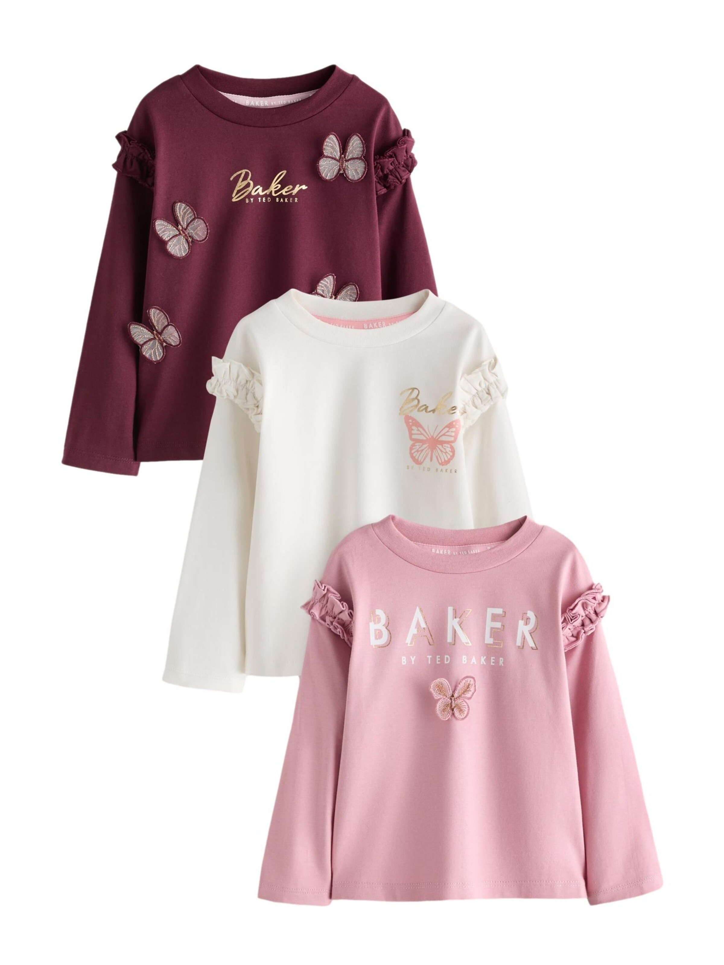 Maglietta di Baker by Ted Baker in rosa: frontale