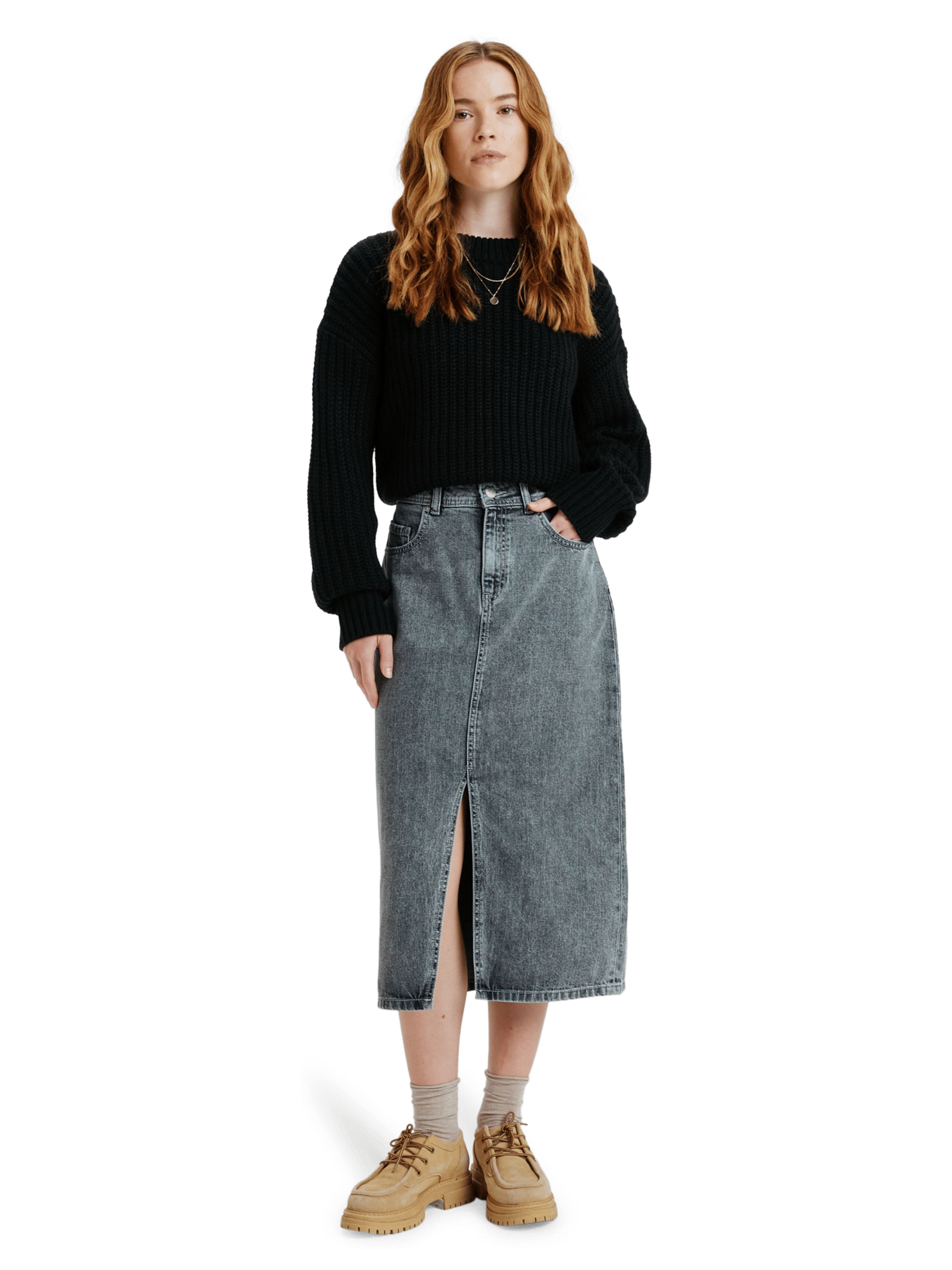 ROXY Skirt in Grey: front