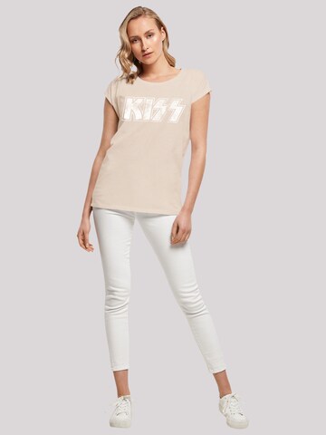 T-shirt 'Kiss ' F4NT4STIC en beige