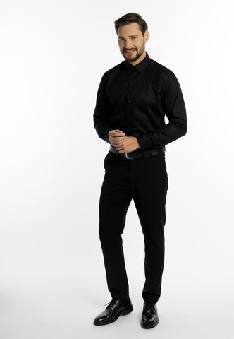 Coupe regular Chemise business DreiMaster Klassik en noir