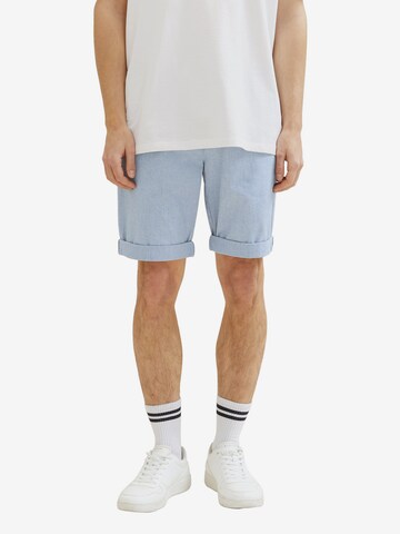 TOM TAILOR DENIM Regular Shorts in Blau: predná strana