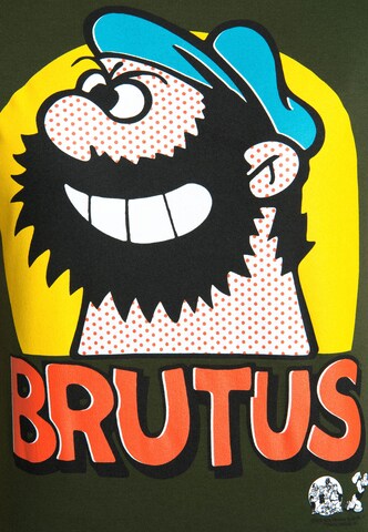 LOGOSHIRT Shirt 'Brutus - Pop Art' in Green