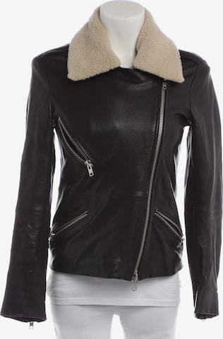 BLOOM Lederjacke / Ledermantel XS in Beige: Vorderseite