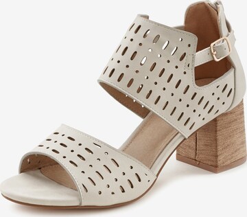 LASCANA Sandal i beige: framsida