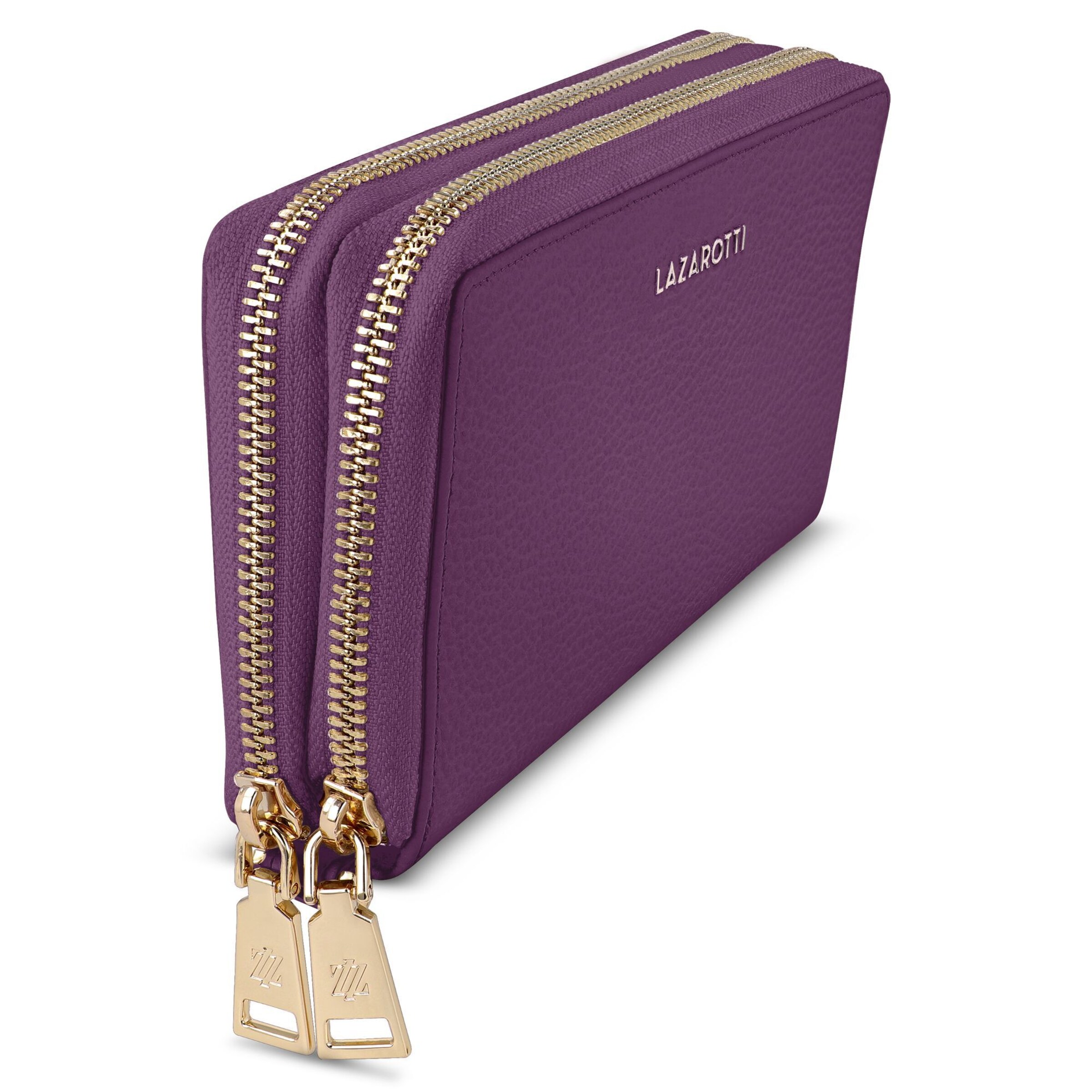 Lazarotti Wallet 'Bologna' in Purple