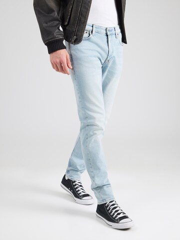 Coupe slim Jean Calvin Klein Jeans en bleu : devant