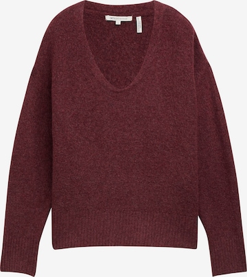 TOM TAILOR DENIM Pullover in Rot: Vorderseite
