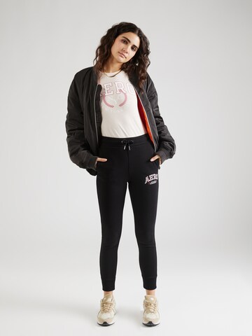 AÉROPOSTALE Конический (Tapered) Штаны в Черный