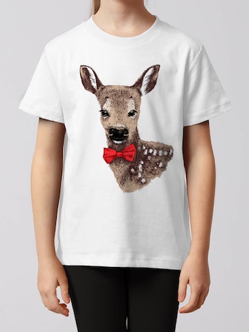 watabout.kids Shirt 'Rehkitz' in White