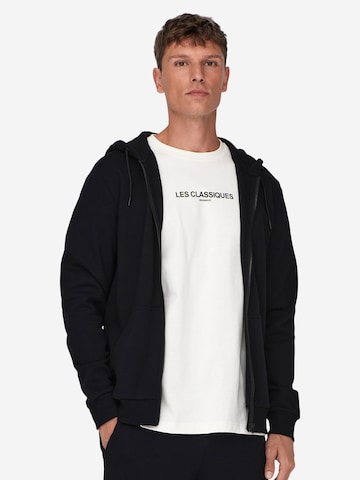 Only & Sons Regular fit Sweatvest 'Ceres' in Zwart