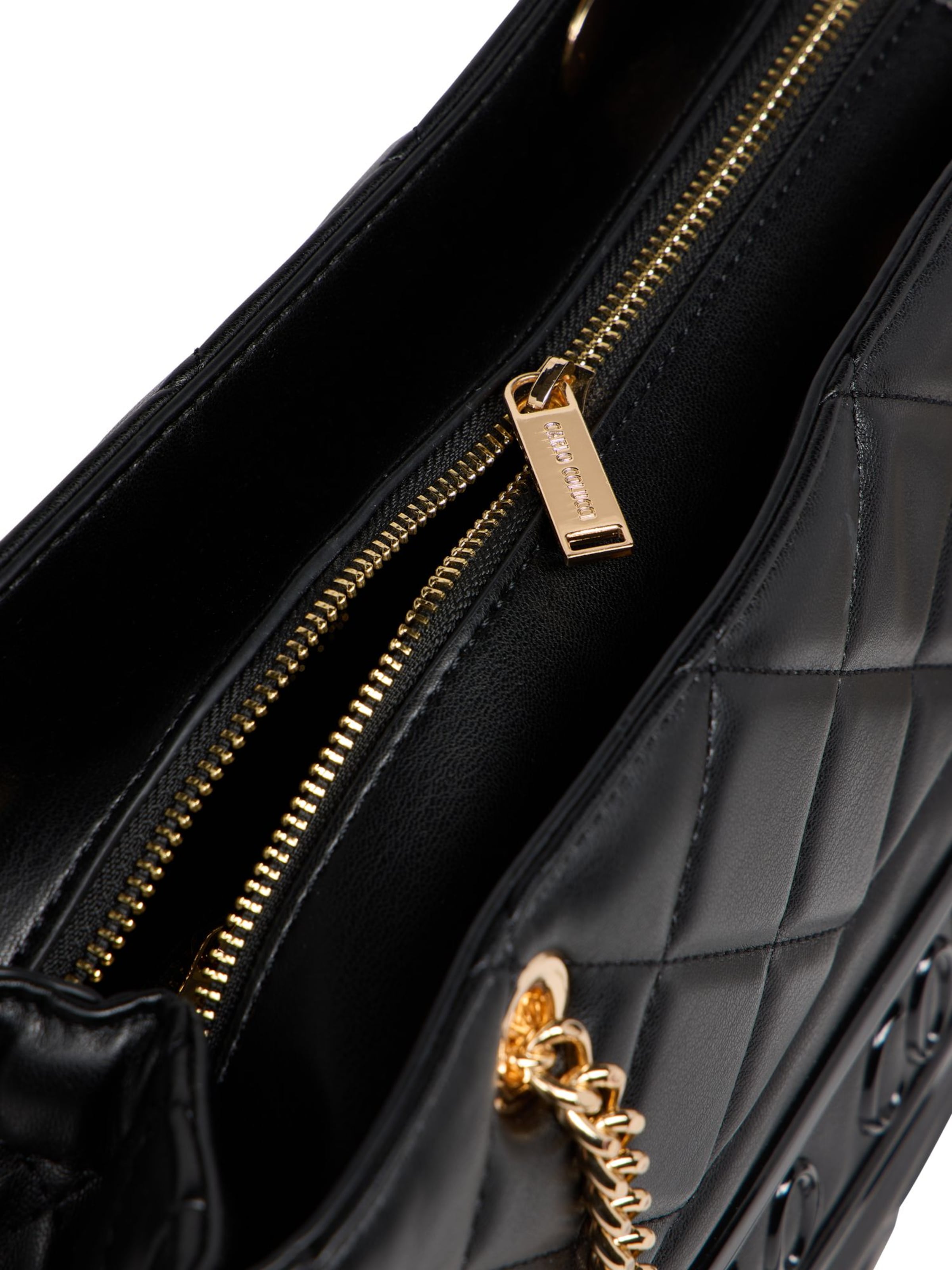 Carlo Colucci Shopper 'Falzin' in Schwarz