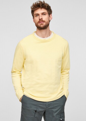 Sweat-shirt s.Oliver en jaune : devant