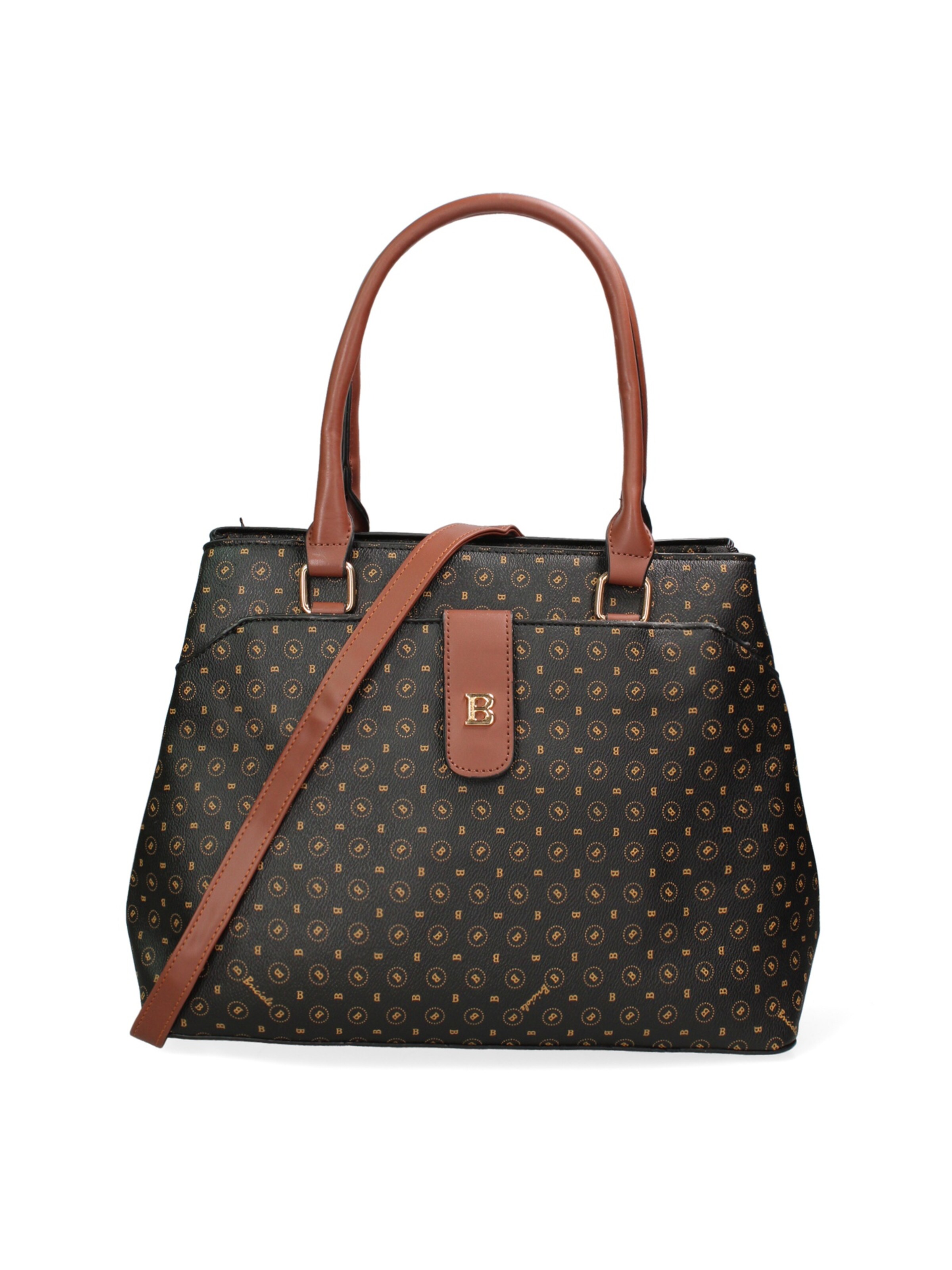 Borsa a spalla di Briciole in nero: frontale