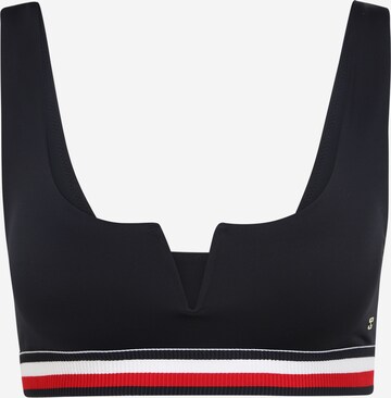 Sutien de la Tommy Hilfiger Underwear pe albastru: față