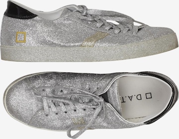 D.A.T.E Sneaker 40 in Silber: Vorderseite
