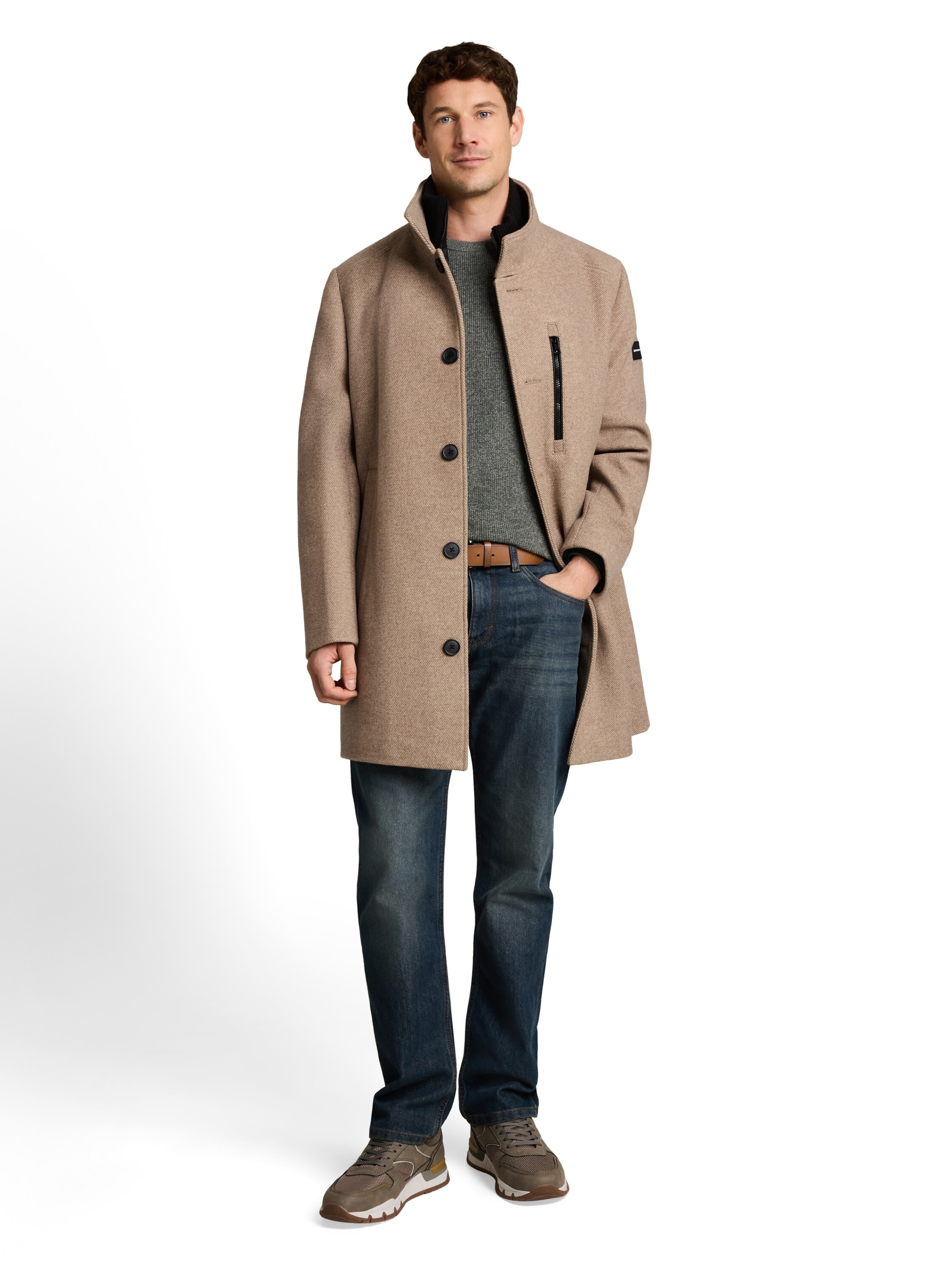 TOM TAILOR Mantel in Beige: Vorderseite