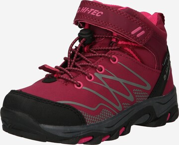 Boots 'BLACKOUT' HI-TEC en rose : devant