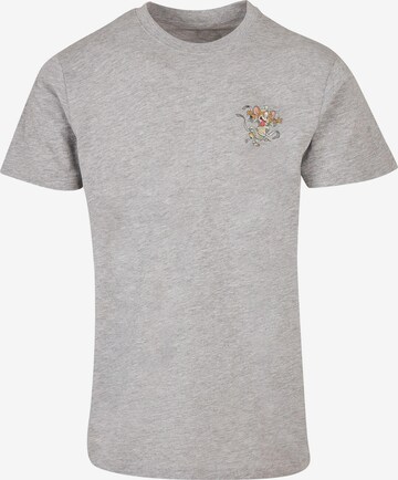 ABSOLUTE CULT Shirt 'Tom and Jerry - Frankenstein' in Grey: front
