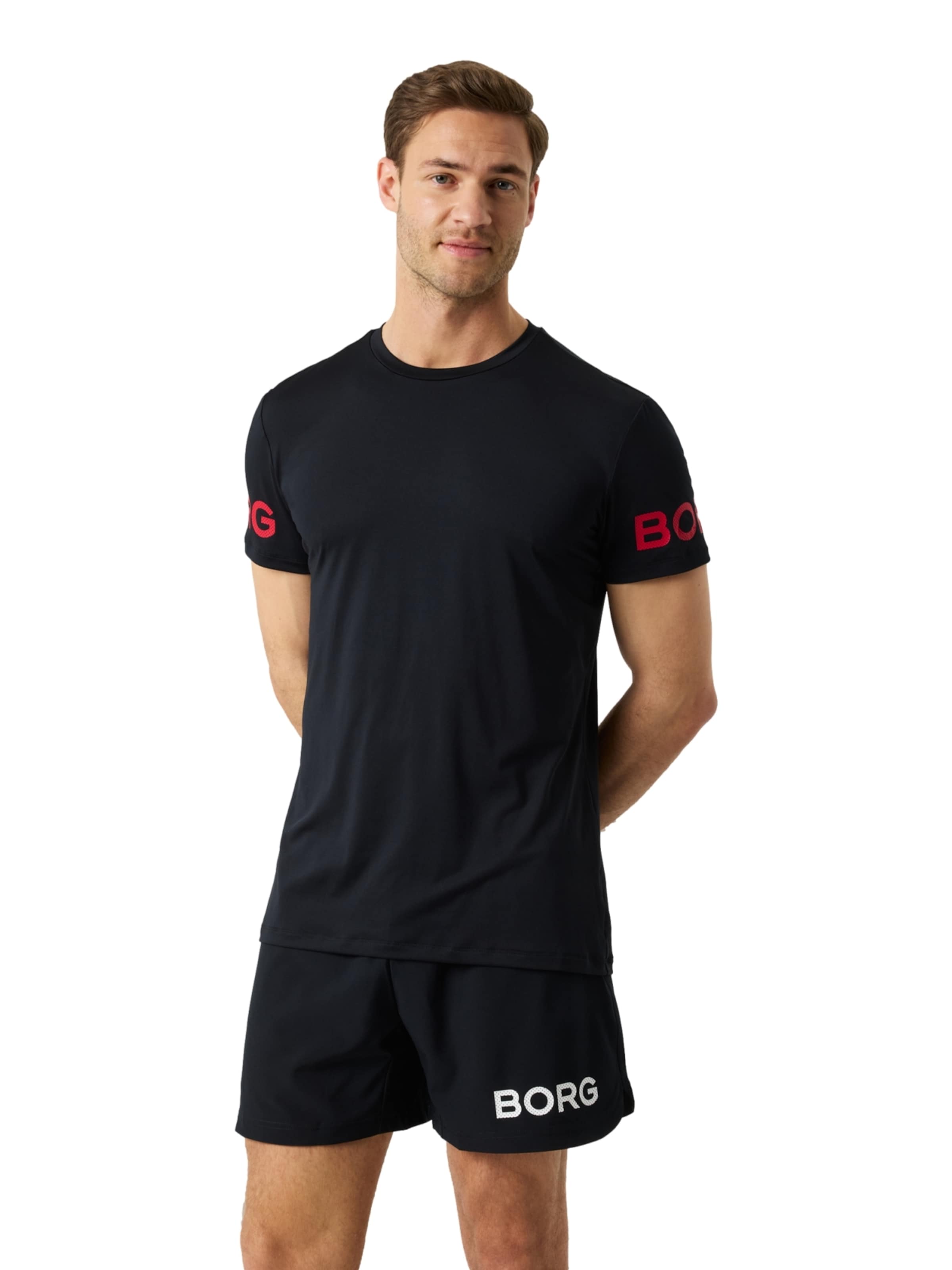 BJÖRN BORG Bluser & t-shirts i sort: forside
