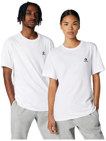 CONVERSE Shirt 'Converse Go-To Embroidered Star Chevron Standard-Fit T-Shirt'‌‌‌‌‌‌‌‌‌ in Weiß: Vorderseite