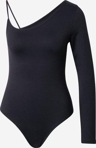 Abercrombie & Fitch Shirt Bodysuit in Black: front