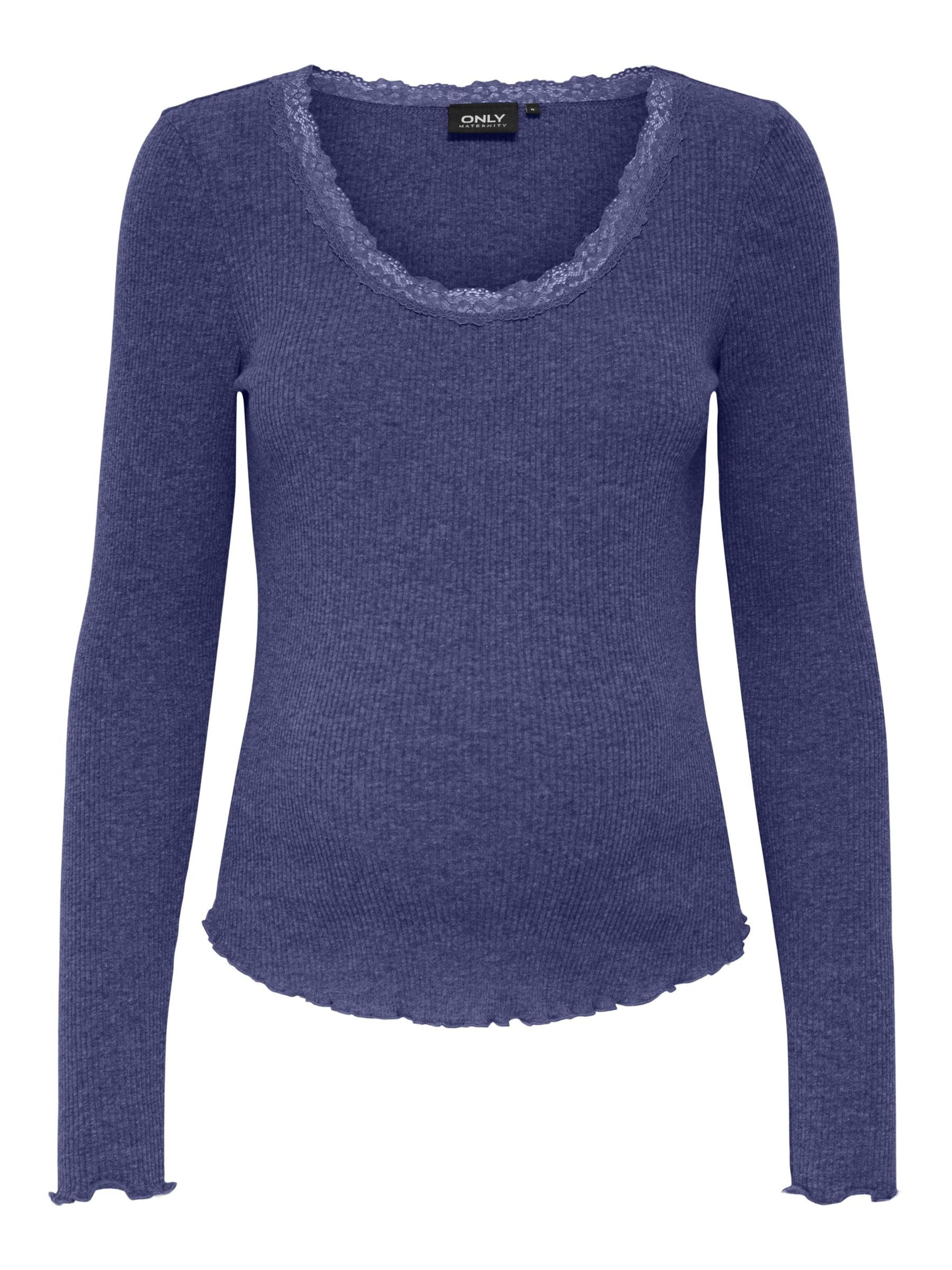 Only Maternity Shirts 'Xena' i blå: forside