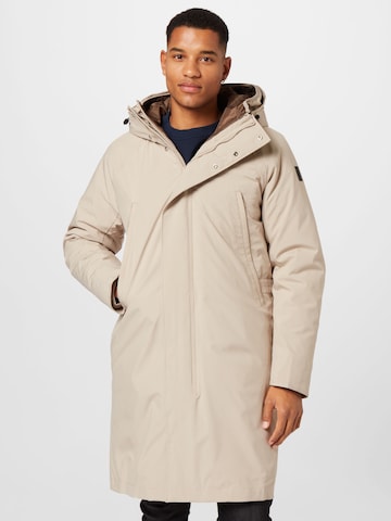 Matinique Χειμερινό παλτό 'Atech' σε γκρι: μπροστά