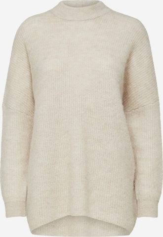 Selected Femme Petite Sweater 'Lulu' in Beige: front