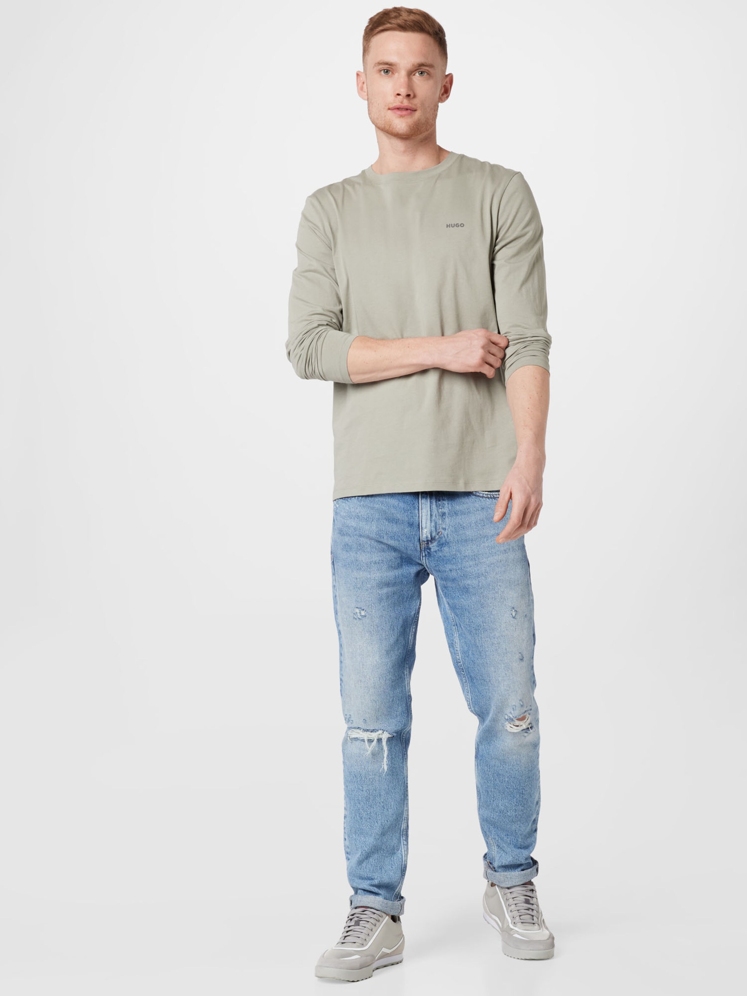 Männer Shirts HUGO Shirt 'Derol 222' in Basaltgrau, Stone - KK83912 Männer Shirts HUGO Shirt 'Derol 222' in Basaltgrau, Stone - KK83912