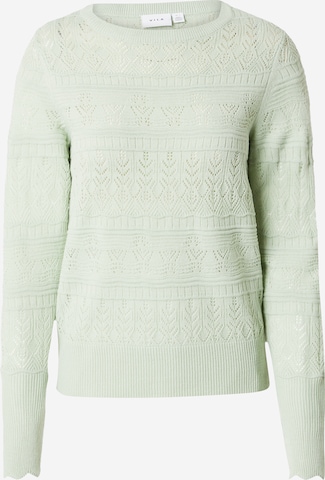 VILA Sweater 'EMINA' in Green: front