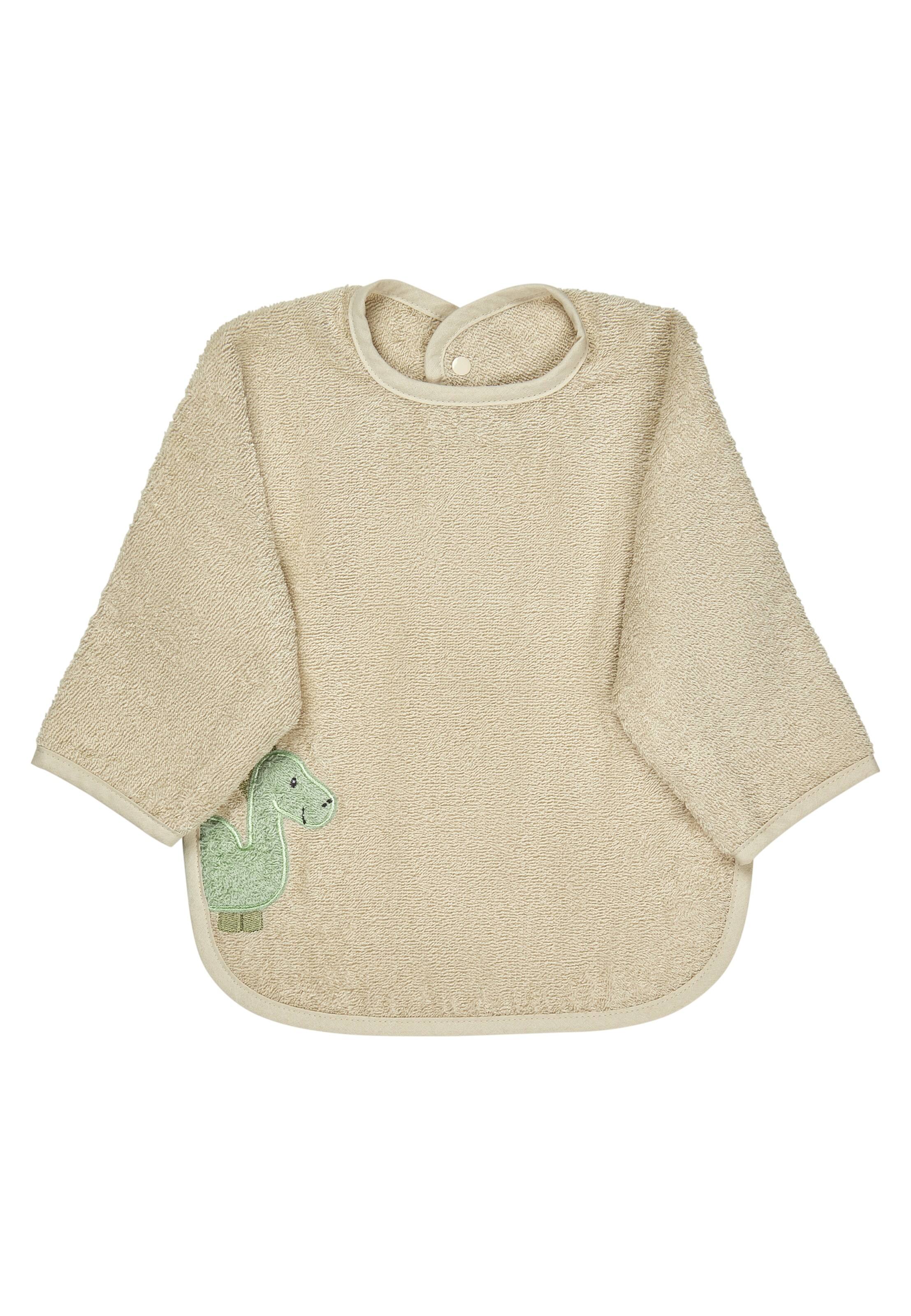 STERNTALER Bib 'DINO Rexi' in Brown: front