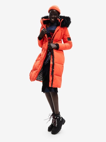 Desigual Winter Coat 'Noruega' in Orange