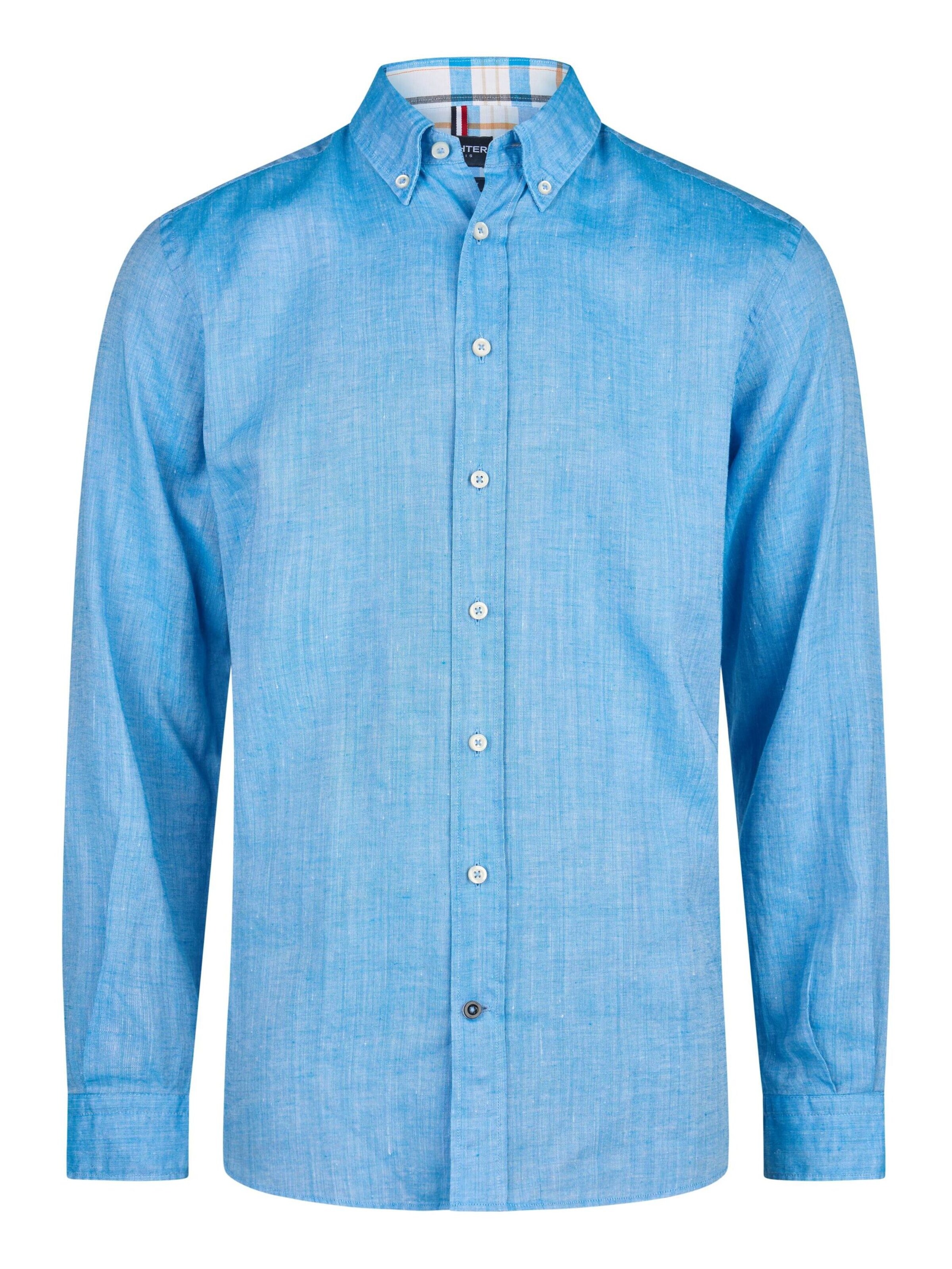 Chemise HECHTER PARIS en bleu : devant