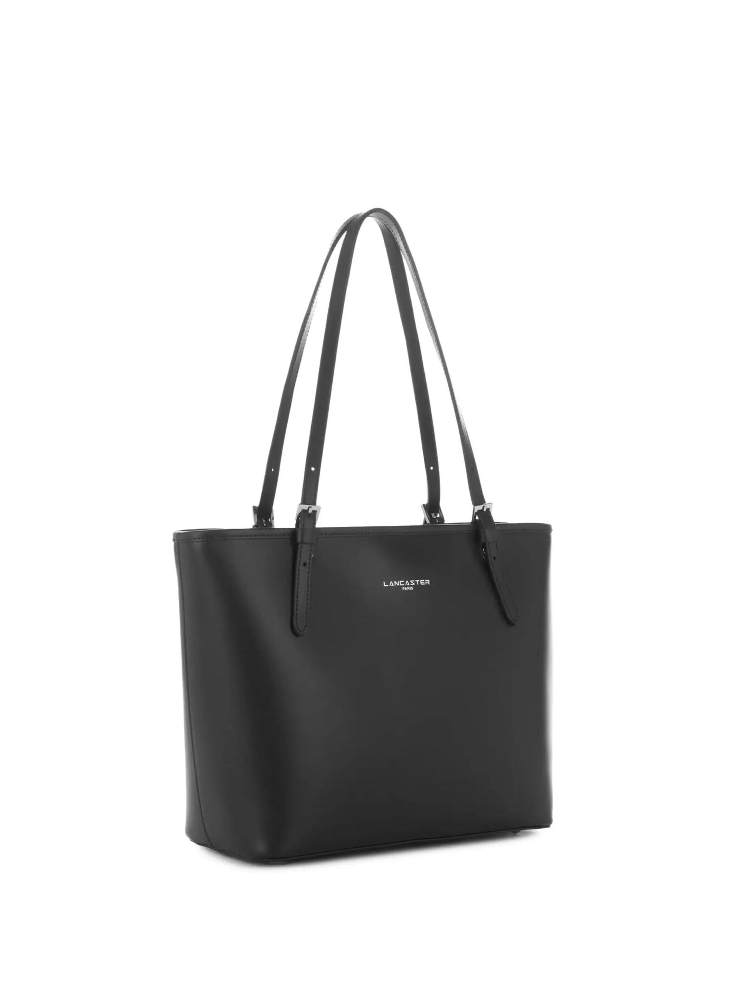 juoda LANCASTER Paris Pirkinių krepšys 'Lancaster Sac cabas épaule Zippée M Smooth Noir'