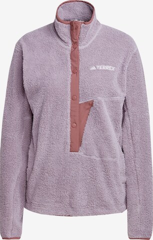 ADIDAS TERREX Sportief sweatshirt 'XPLORIC' in Lila: voorkant