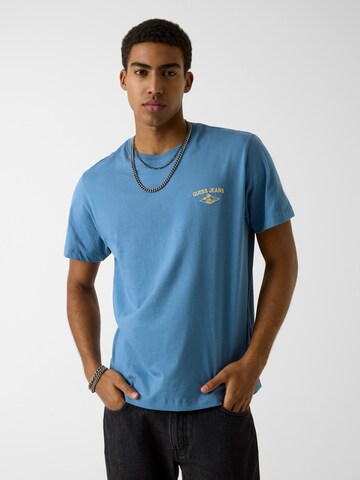 GUESS JEANS Tričko - Modrá: predná strana