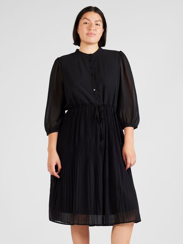 ONLY Carmakoma Shirt dress 'PIONA' in Black: front