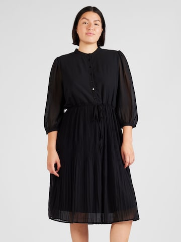 ONLY Carmakoma Košilové šaty 'PIONA' – černá: přední strana