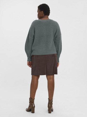 Vero Moda Curve Cardigan 'LEA' i grøn