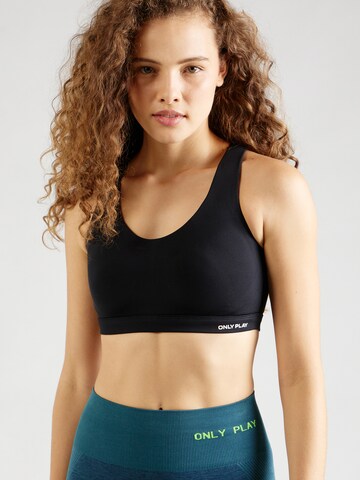 ONLY PLAY Bralette Sports Bra 'SUELLA' in Black: front