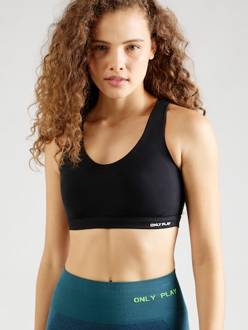 Bustier Soutien-gorge de sport 'SUELLA' ONLY PLAY en noir : devant