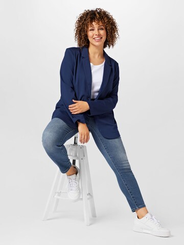 Fransa Curve Blazer in Blau