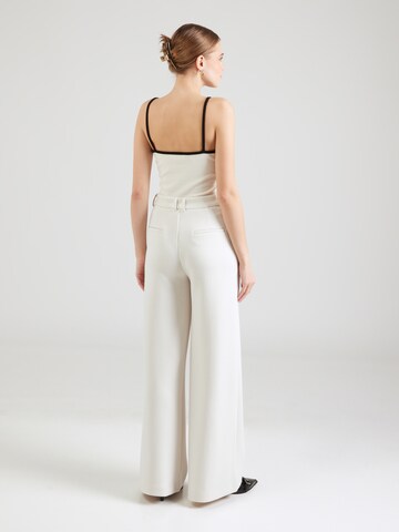 Wide Leg Pantalon OUI en beige