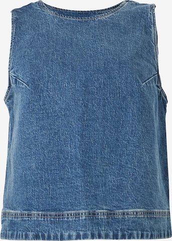 Abercrombie & FitchTop - plava boja: prednji dio