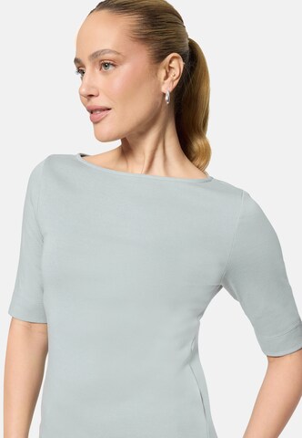 zero Basic Shirt mit U-Boot-Ausschnitt in Blau