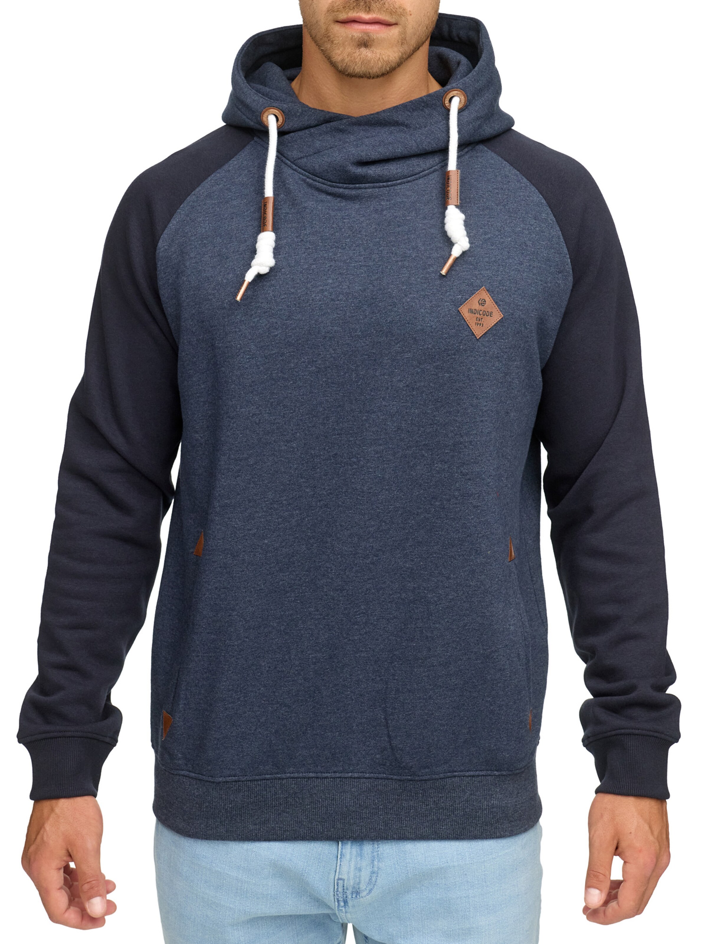 INDICODE JEANS Sweatshirt in Blue: front