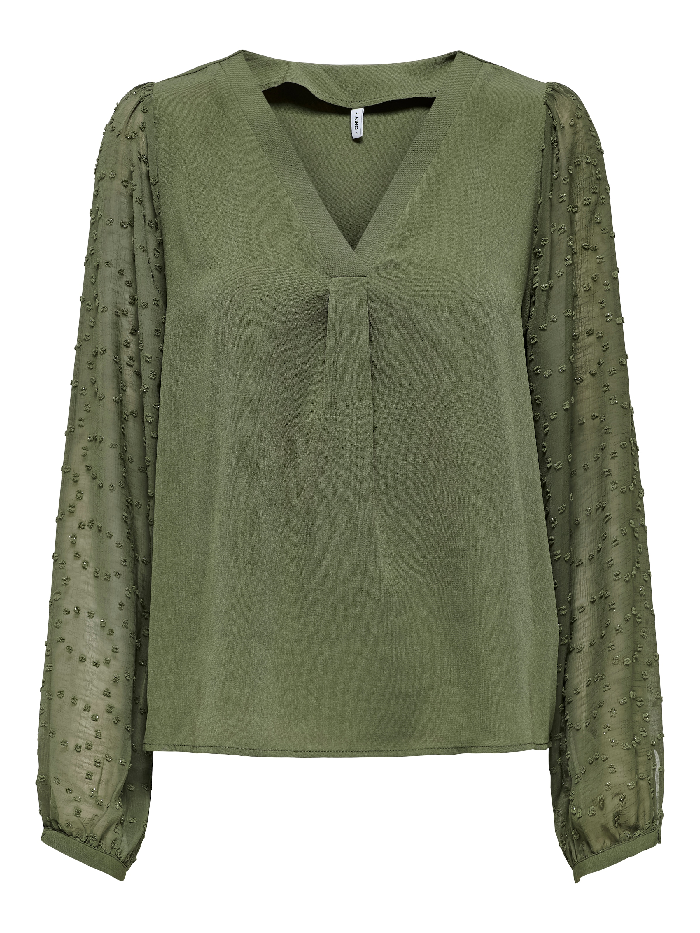 ONLY Blouse 'ONLMasja' in de kleur Olijfgroen, Productweergave