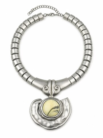COLLEZIONE ALESSANDRO Necklace 'Inka' in Silver: front