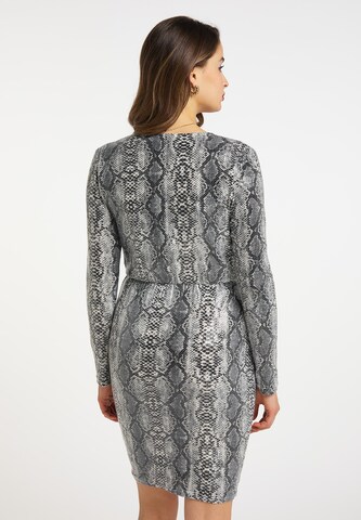 faina Cocktail Dress in Grey